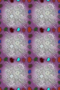 Super interesting pattern with colorful elements Stockillustratie