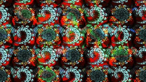Super interesting pattern with colorful elements Stock Illustration
