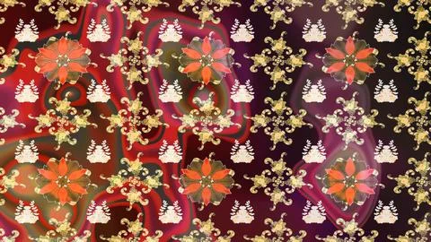 Super interesting pattern with colorful elements Stock Illustration