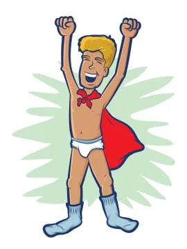 Super kid Stock Illustration