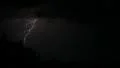 Super lightning strike in slow motion - 1 - far reach tendril HD Footage