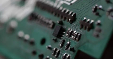 Super Macro 4K footage. Electronics. New technologies. Chips. Computer Stock Footage 137662471