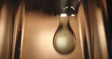 Super macro of droplets falling Stock-Footage 156029469