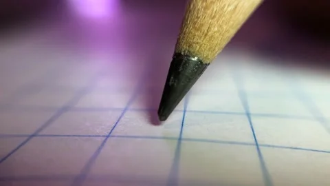 Super macro shot of pencil drawing square Stock Footage 130803298