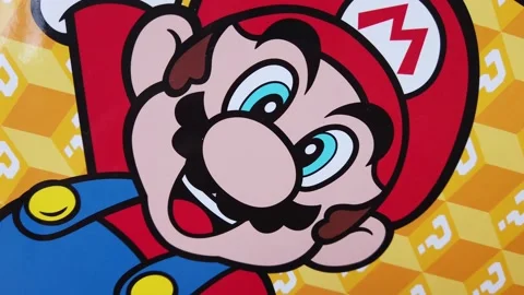 Super Mario Bros Nintendo background Stock Footage 137110741