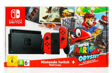 Super Mario Odyssey Bundle Set box by Nintendo Switch Foto stock