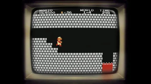 Super mario save princess Stockbeeldmateriaal 67604896