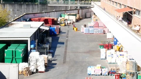 Super Market Back Area with Goods Recept... | Stock Video | Pond5