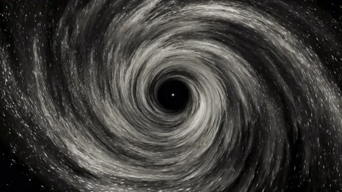 Super massive black hole rotation Loop . 4K Rotating black hole, Spiral Galax 스톡 동영상 163260691