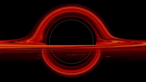 Super massive black hole rotation Loop on 4K abstract animation. Rotating b.. Stock Footage 243989970
