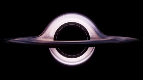 Super massive black hole rotation Loop on 4K abstract animation. Rotating b.. Stock Footage 243990002