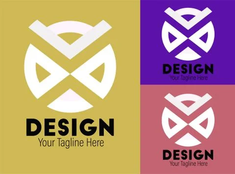Super modern and simple logo design vector Stock Illustration