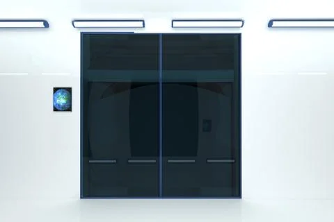 Super Modern Building Elevator 3D artwork  Ilustración de archivo