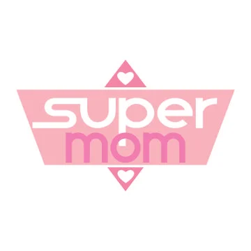 Super Mom Background Stock Illustration