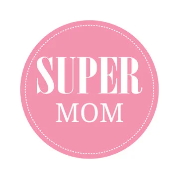 Super Mom Background Stock Illustration