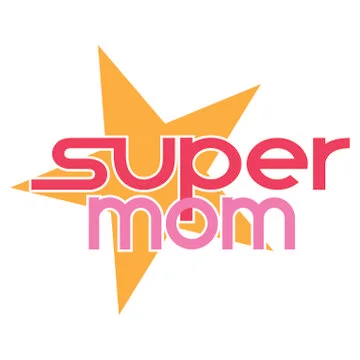 Super Mom Background Illustrazione stock