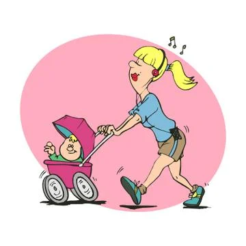 Super Mom Illustration Stock-Illustration