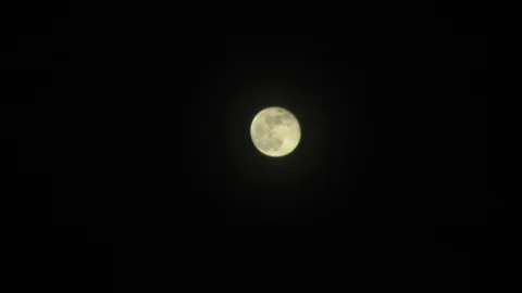 Super Moon 2018 Largest Full Moon blink Stock Footage 85533929