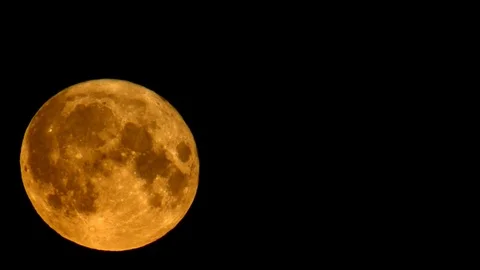 Super moon in Berlin Stock Footage 72569886