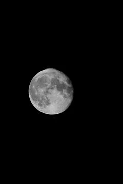 Super Moon with black background Stock Photos