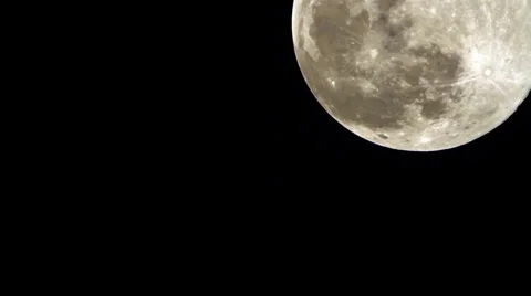 Super Moon Close Up 1 Stock Footage 32169138