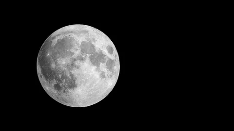 Super Moon. Close up of Largest Full Moon in 4K 動画素材 101659669