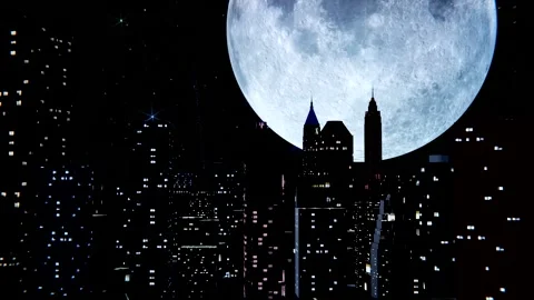 Super moon Video stock 165275953