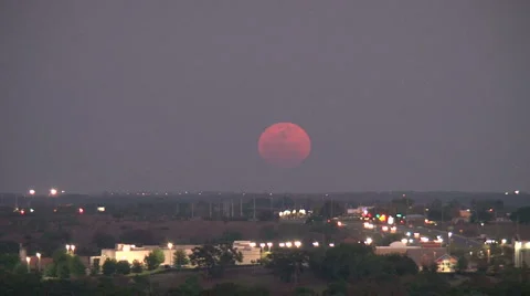 Super Moon-HORZ-01 Stock Footage 2863454