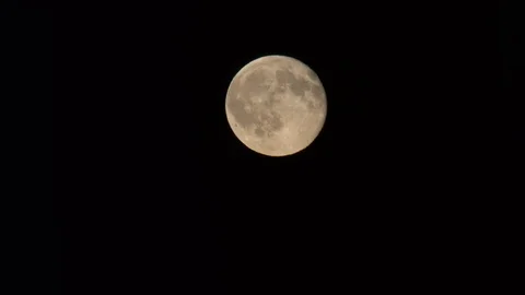Super Moon at Night. Stock Footage 82061235