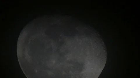 Super Moon October 2017 Super Close Over Surface of Moon. 스톡 동영상 81368180