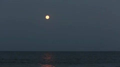 The Super Moon Rises Stock Footage 99702729