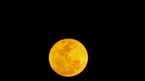 Super Moon Rising March 2011 Stock Footage 1976841