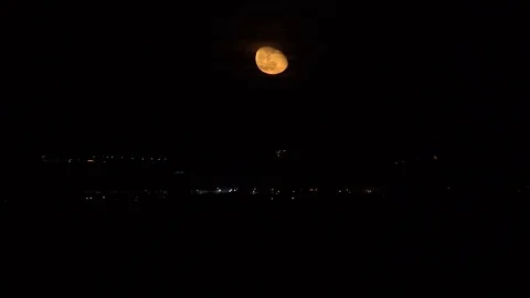 Super Moon, timelapse Stock Footage 73920694