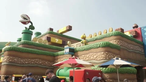 Super Nintendo World Landscape Stock Footage 250566031