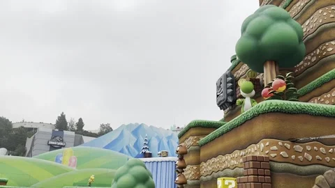 Super Nintendo World at Universal Studios in Hollywood Stock Footage 246015689