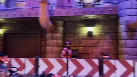 Super Nintendo World at Universal Studios in Hollywood Stock Footage 246015698