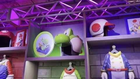 Super Nintendo World at Universal Studios in Hollywood Stock Footage 246015706