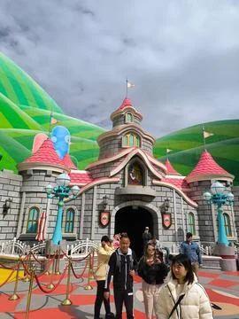 Super Nintendo World at Universal Studios in Hollywood Stock Photos