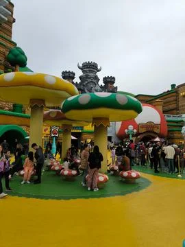 Super Nintendo World at Universal Studios in Hollywood Foto stock