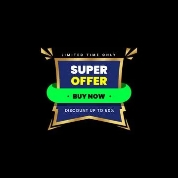 Super offer business banner for generating huge sale Stock Illustration