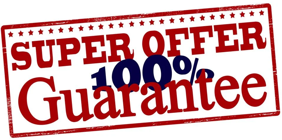 Super offer guarantee Stock Illustration