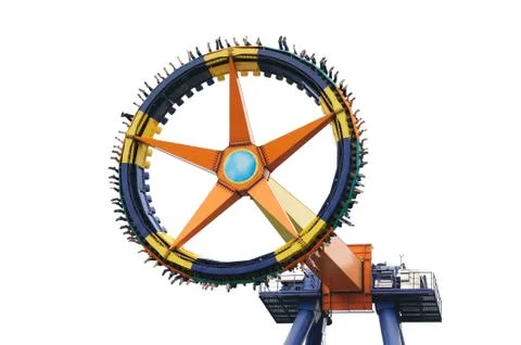 Super pendulum in amusement park Stock Photos
