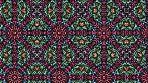 Super Psychedelic Pattern Kaleidoscope Stock Footage 11136663