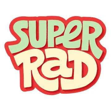 Super Rad Stock Illustration