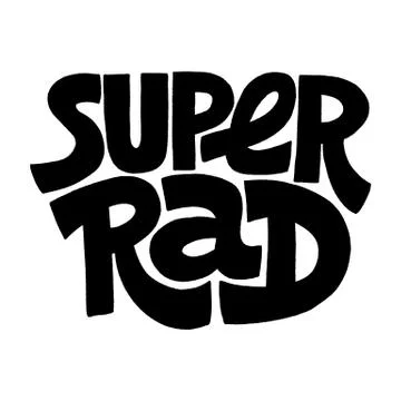 Super Rad Stock Illustration