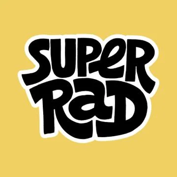 Super Rad Illustrazione stock