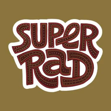 Super Rad Stock Illustration