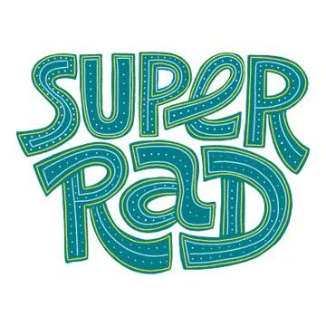 Super Rad Stock Illustration