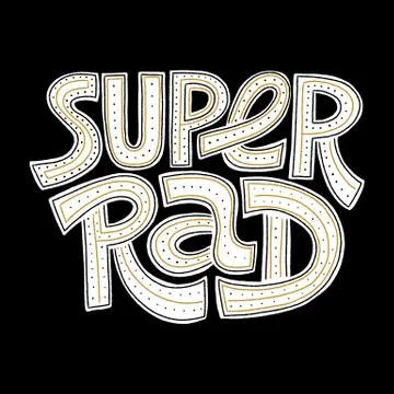 Super Rad Stock Illustration