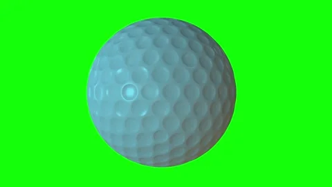 Super Realistic Golf Ball Close-up Look High Quality 4K Resolution 360 Rotation Stock Footage 308999434